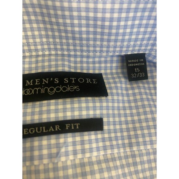 The men's store Long Sleeve Checked Button Down Shirt - Regular Fit - Neck 15 - Picture 11 of 11